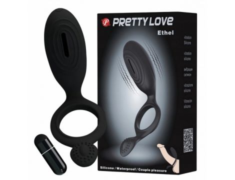 Pierścień erekcyjny wibrujący z wypustkami Pretty Love Ethel